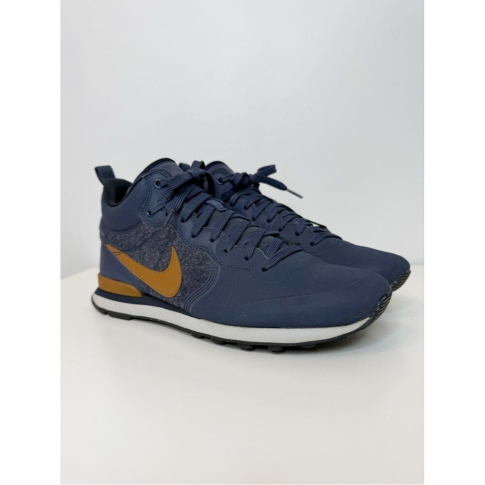 Nike Internationalist Utility Mid Top Sneaker Thunder Blue Men Size 9 857937-401
